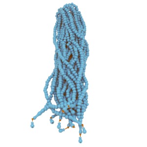 8 mm 99 lu Tesbih - Mavi - 10 Adet