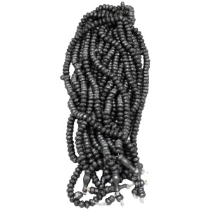 Kristal 10 mm 99 lu Tesbih - Metalik Gri - 10 Adet