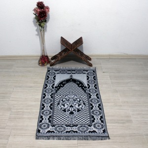Müftübey Yumuşak Simli Seccade - Siyah