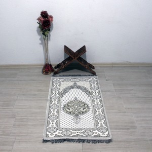 Müftübey Yumuşak Simli Seccade - Krem