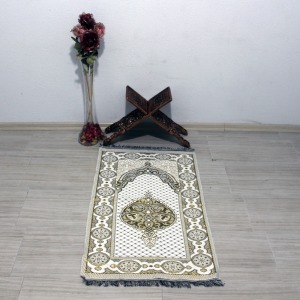 Müftübey Yumuşak Simli Seccade - Altın
