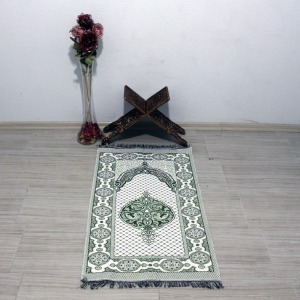Müftübey Yumuşak Simli Seccade - Yeşil