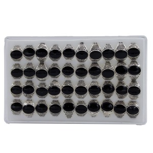 Oval Taşlı Erkek Yüzük 40 Adet